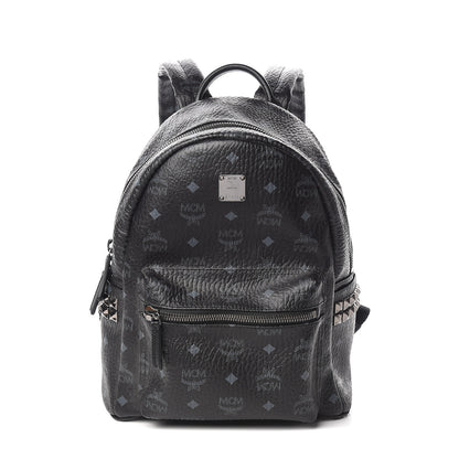MCM Visetos Small Side Stud Stark Backpack Black 1 of 10