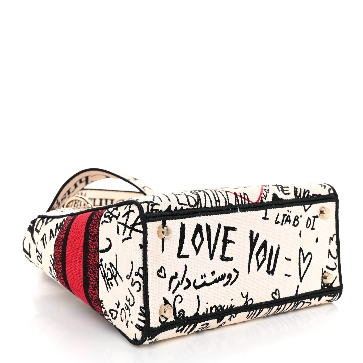 Canvas Medium DiorAmour Graffiti Lady D-Lite Latte