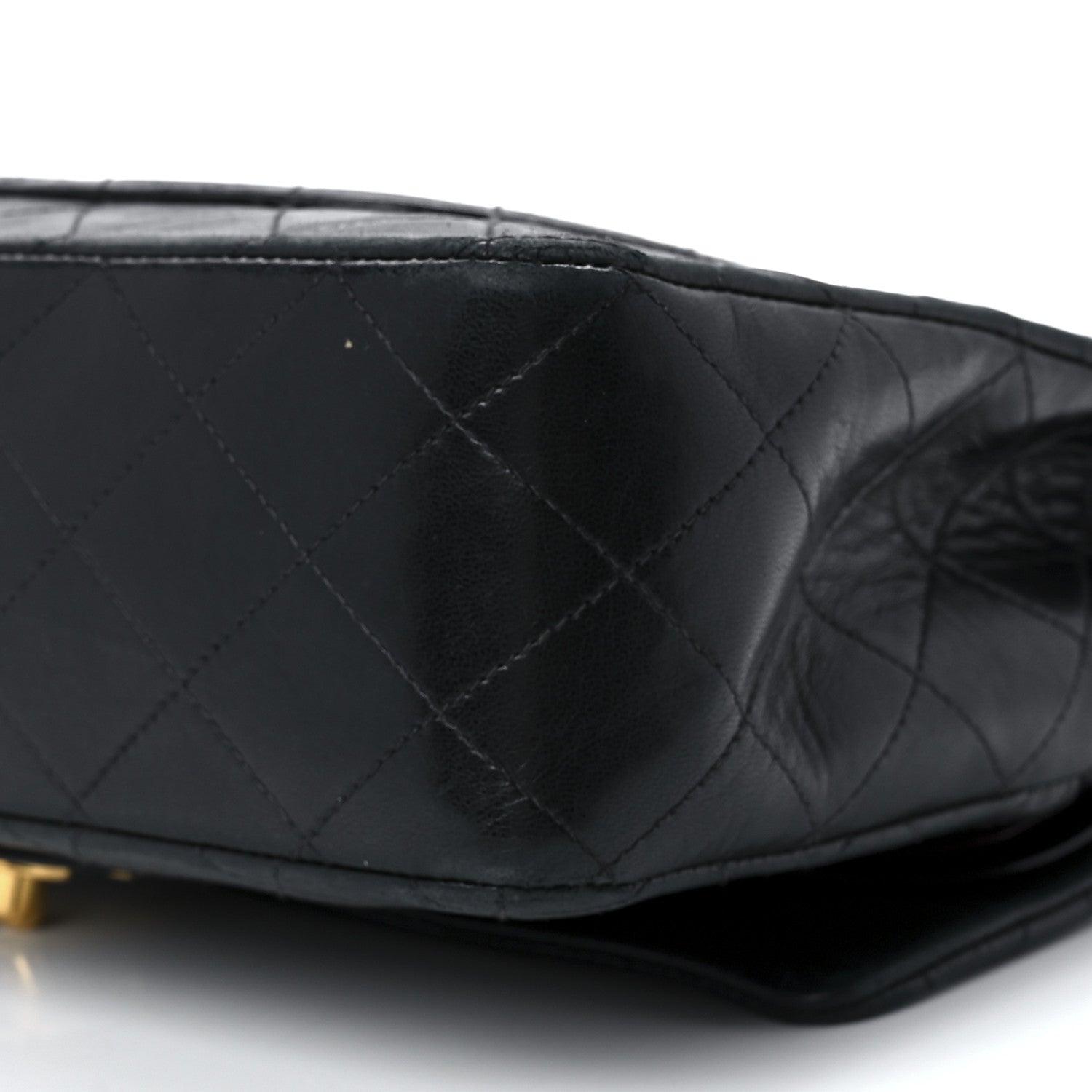 Chanel Lambskin Quilted Medium Double Flap Black 13 of 13