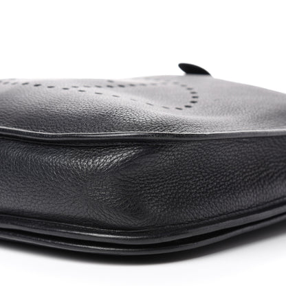 Hermes Taurillon Clemence Evelyne II PM Black 7 of 10
