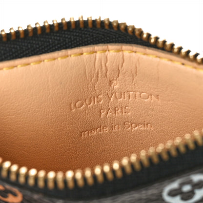 Louis Vuitton Monogram Multicolor Key Pouch Black 6 of 8