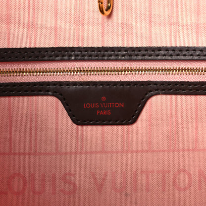 Louis Vuitton Damier Ebene Neo Neverfull MM Rose Ballerine 7 of 24
