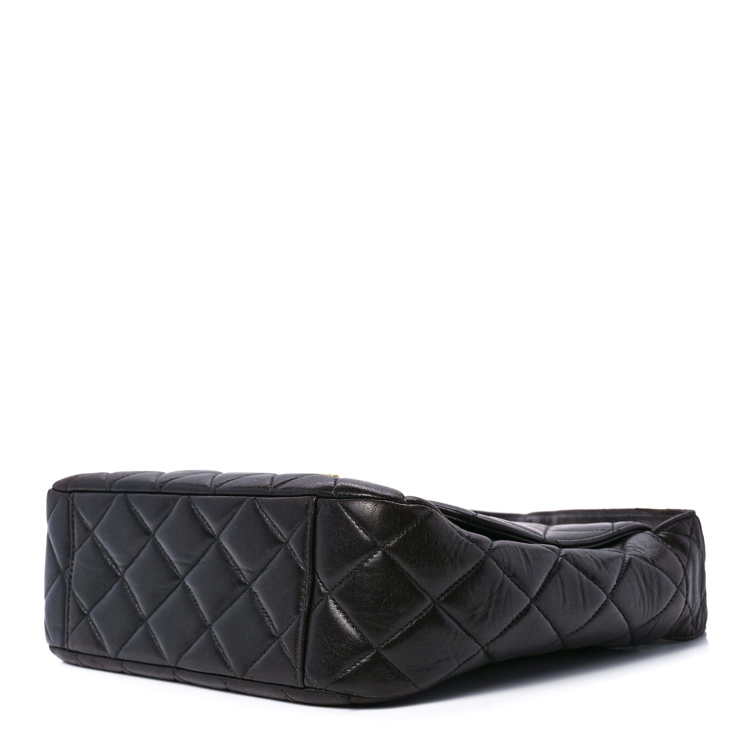 Chanel Lambskin Quilted CC Flap Shoulder Bag Black 11 of 13