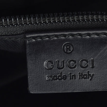 Gucci Coated Canvas Interlocking G Large Flap Messenger Bag Black 6 of 11
