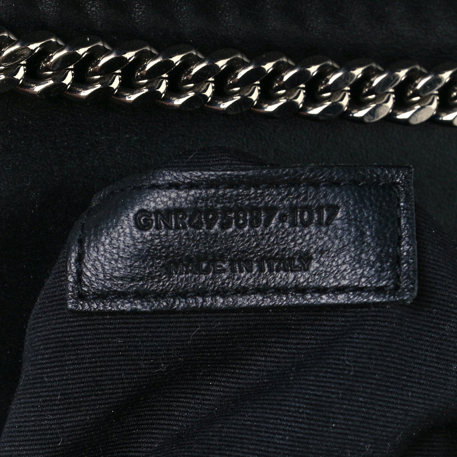 Saint Laurent Calfskin Medium Chain Babylone Black 9 of 12