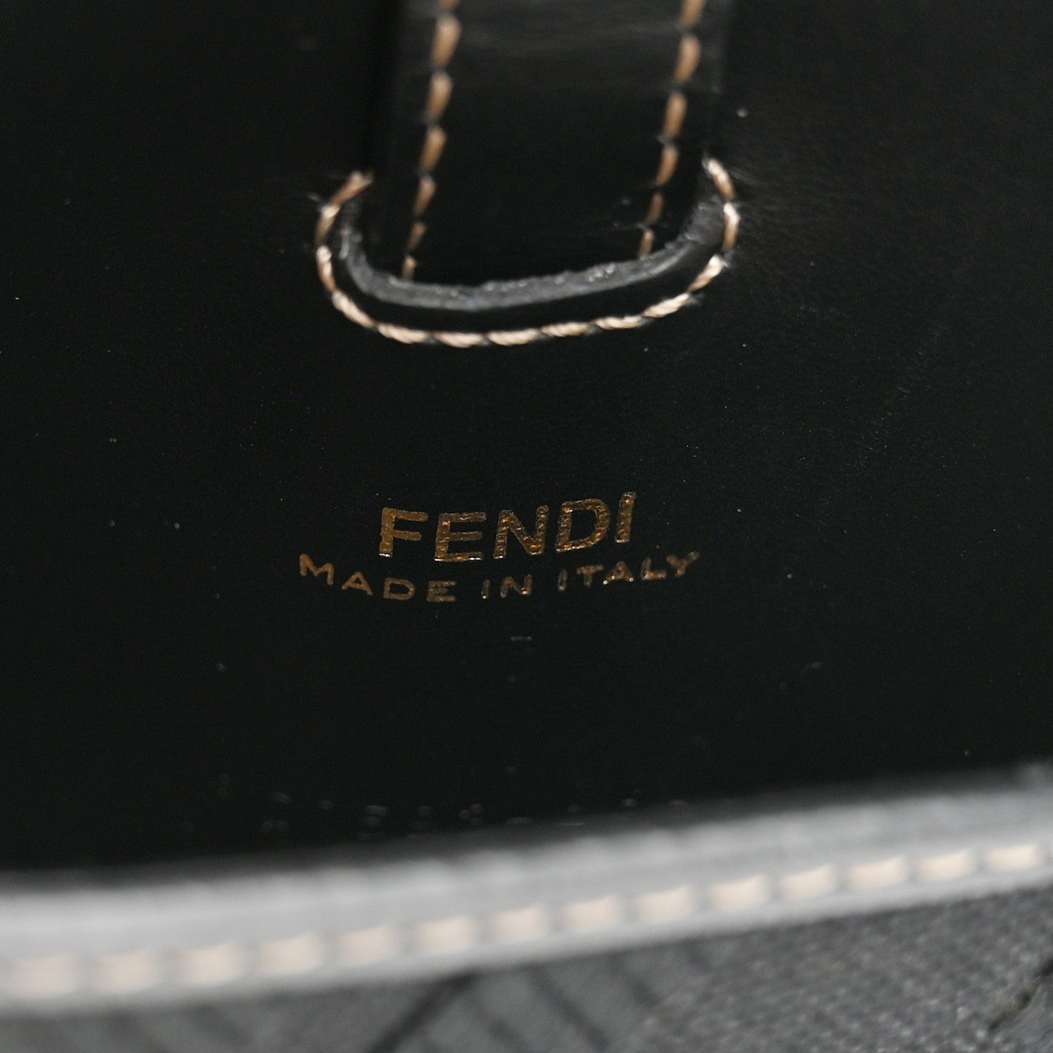 Fendi Vitello Glacier Utility Belt Pouch Black 5 of 7