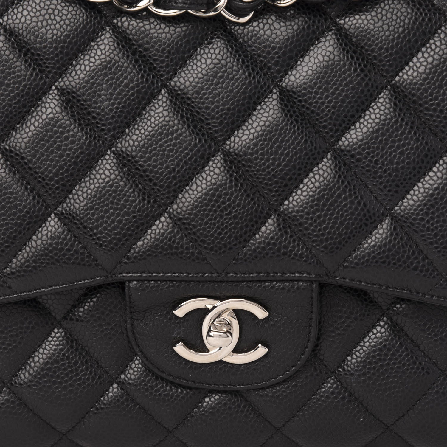 Chanel Caviar Quilted Jumbo Double Flap Black 11 of 11