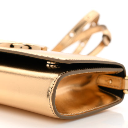 Dolce & Gabbana Metallic Lambskin DG 3.5 Clutch Gold 10 of 10