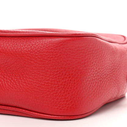 Gucci Pebbled Calfskin Small Soho Disco Bag Tabasco Red 11 of 13