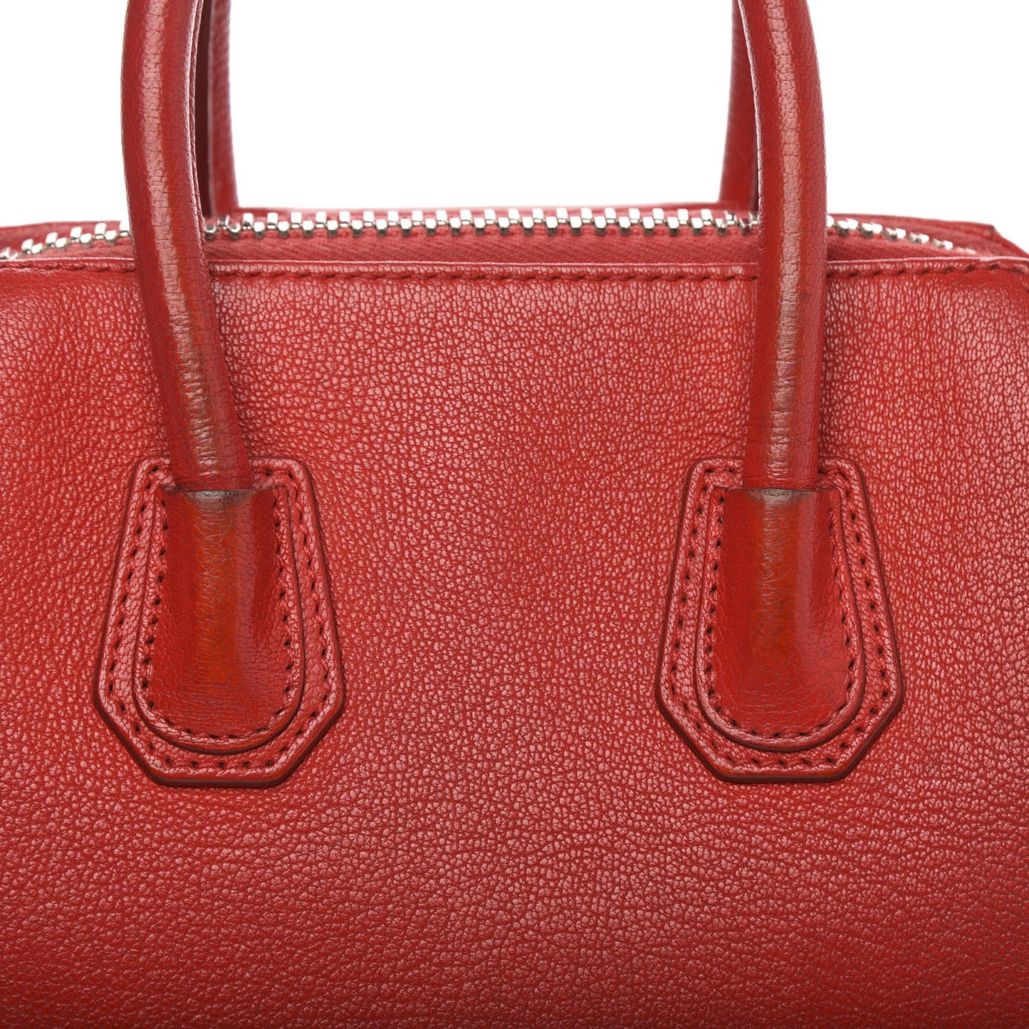 Sugar Goatskin Mini Antigona Medium Red