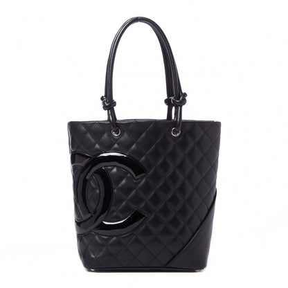 Chanel Calfskin Quilted Medium Cambon Tote Black 1 of 9