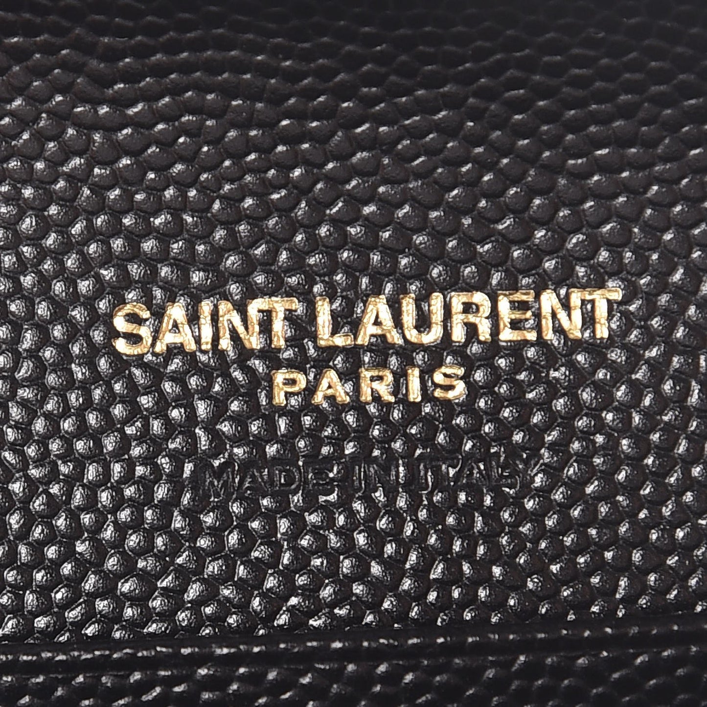 Grain De Poudre Matelasse Chevron Small Monogram Envelope Wallet Black