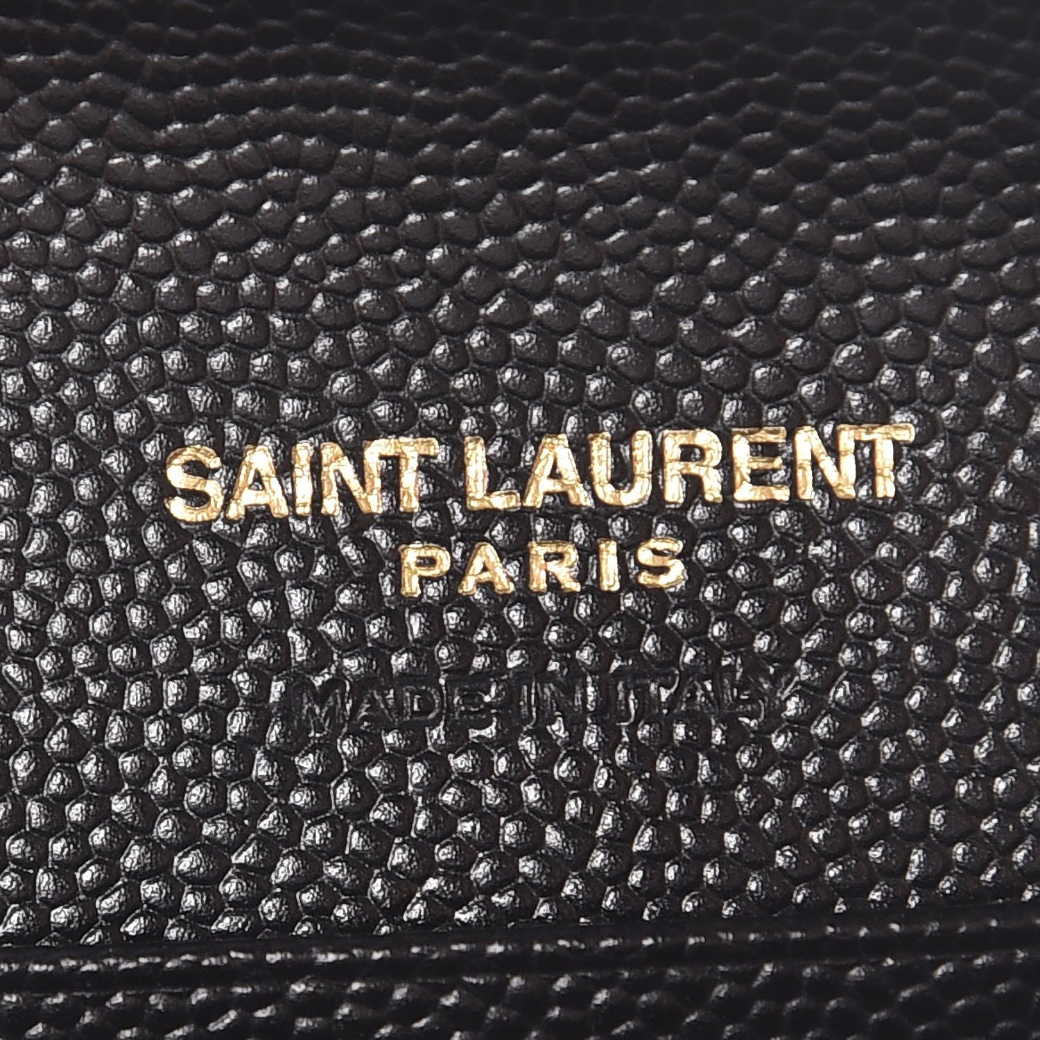 Saint Laurent Grain De Poudre Matelasse Chevron Small Monogram Envelope Wallet Black 6 of 7