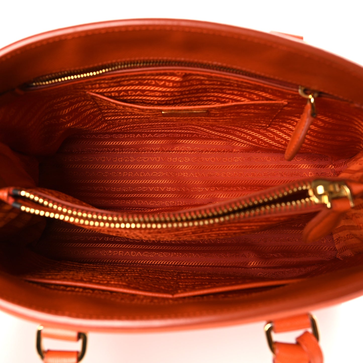 Saffiano Lux Parabole Tote Papaya
