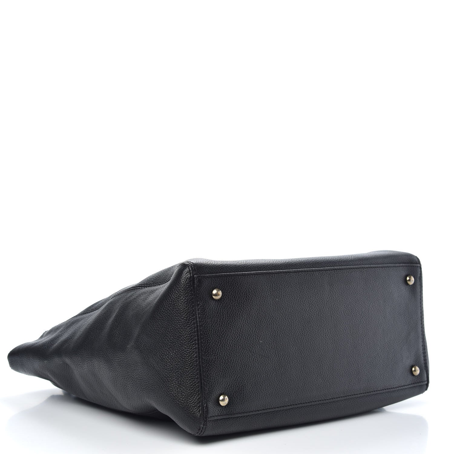 Chanel Calfskin Tall Cerf Tote Black 4 of 9