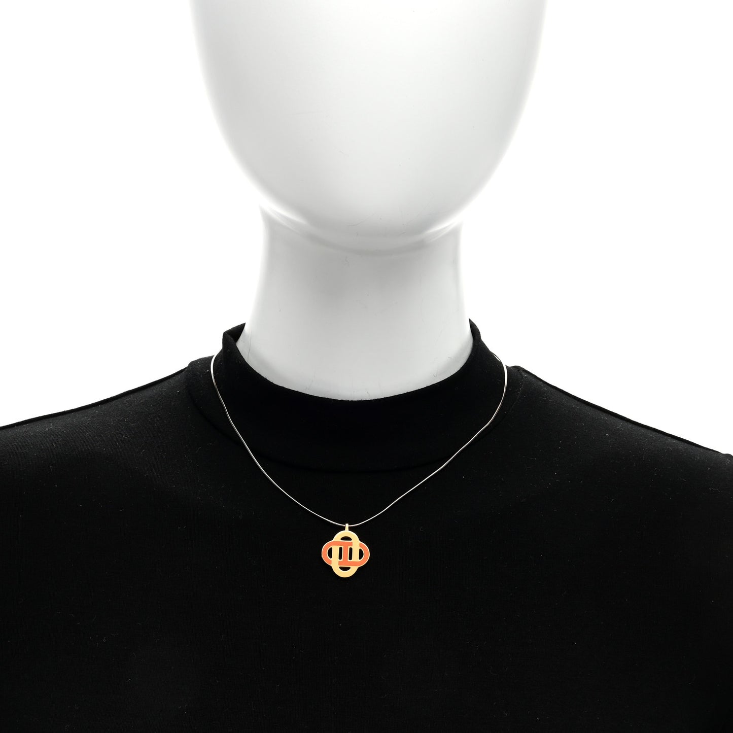 Lacquer Isatis Necklace Orange