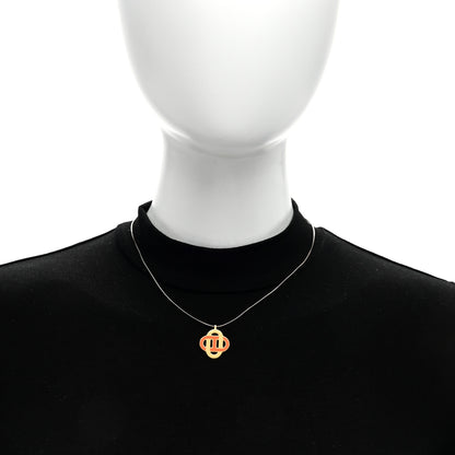 Hermes Lacquer Isatis Necklace Orange 6 of 6