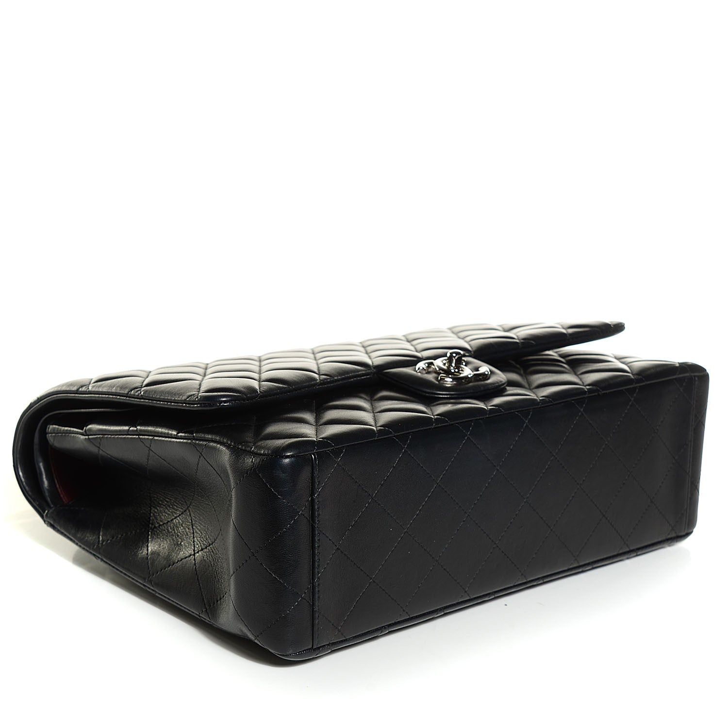 Chanel Lambskin Quilted Maxi Double Flap Black 4 of 9