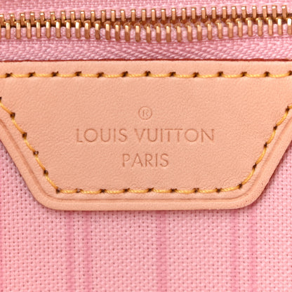 Louis Vuitton Damier Azur Neo Neverfull MM Rose Ballerine 6 of 8