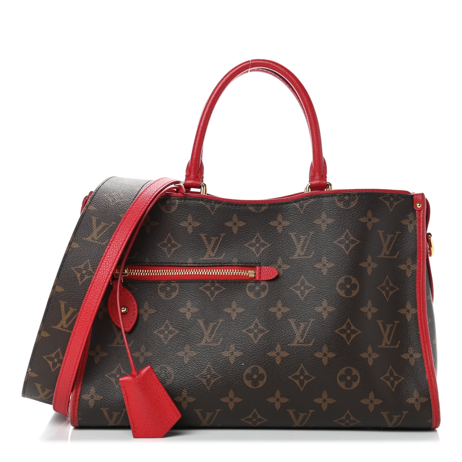 Louis Vuitton Monogram Popincourt PM Red 1 of 11