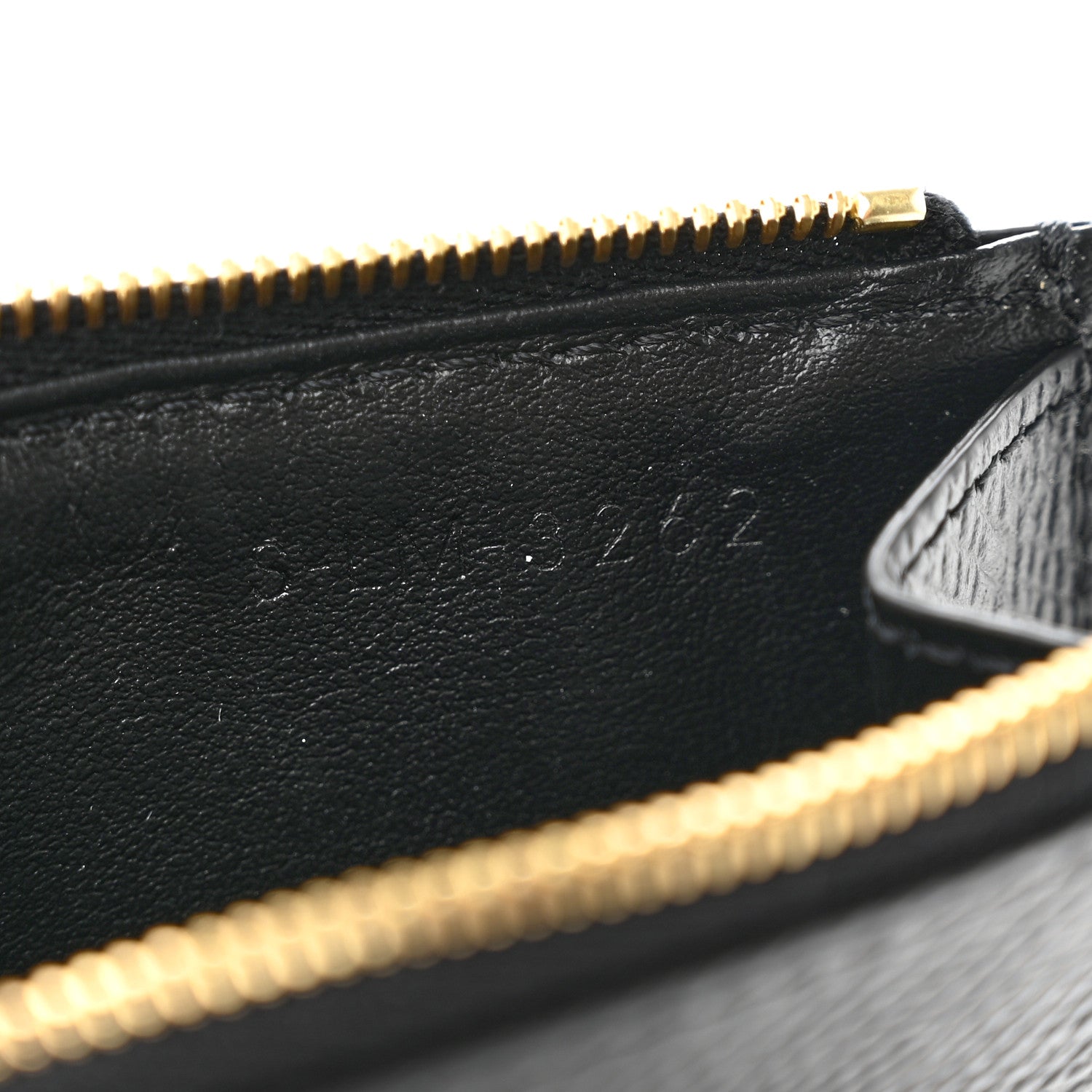 Celine Grained Calfskin Zipped Card Holder Black 6 of 6
