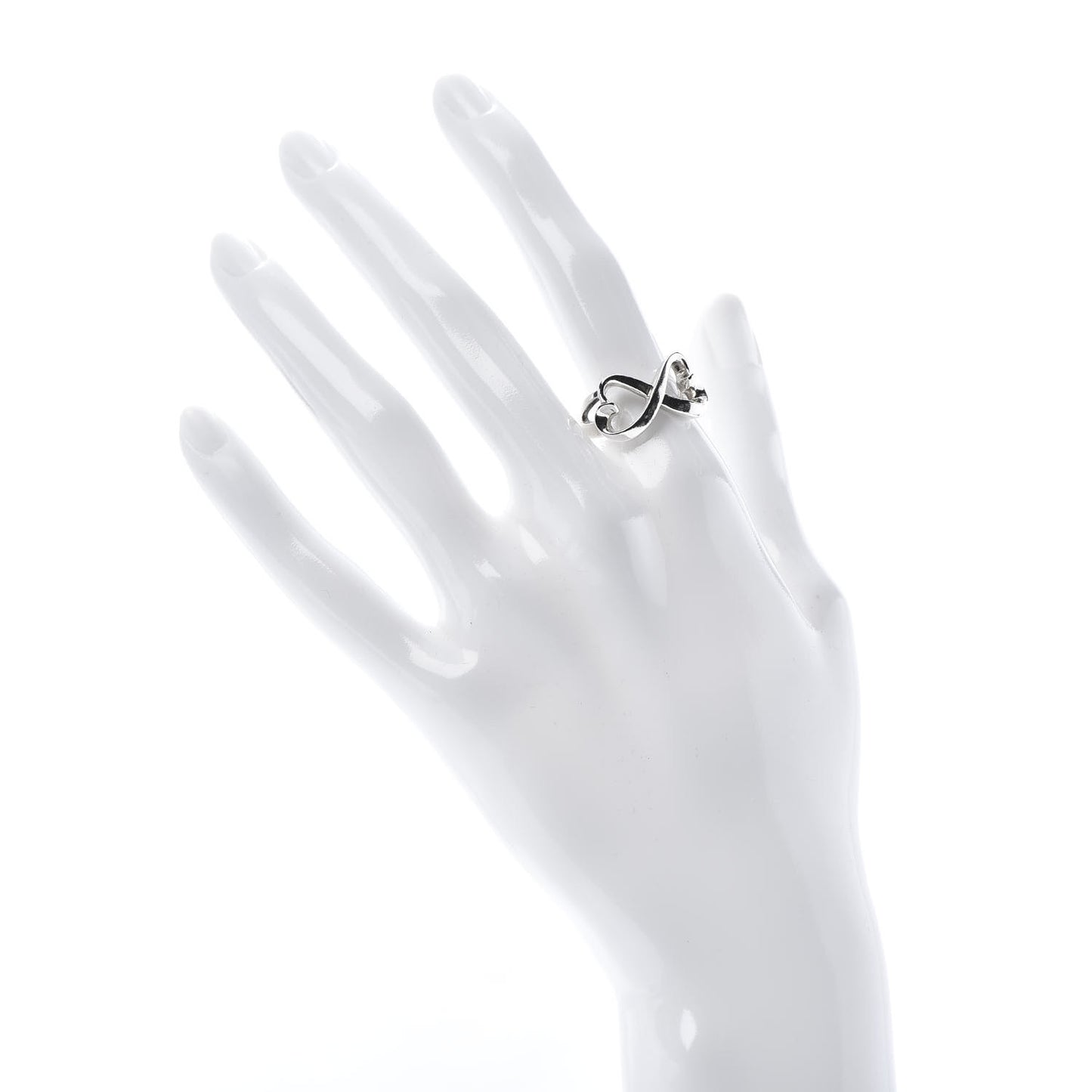 Sterling Silver Paloma Picasso Double Loving Heart Ring 55 7.25