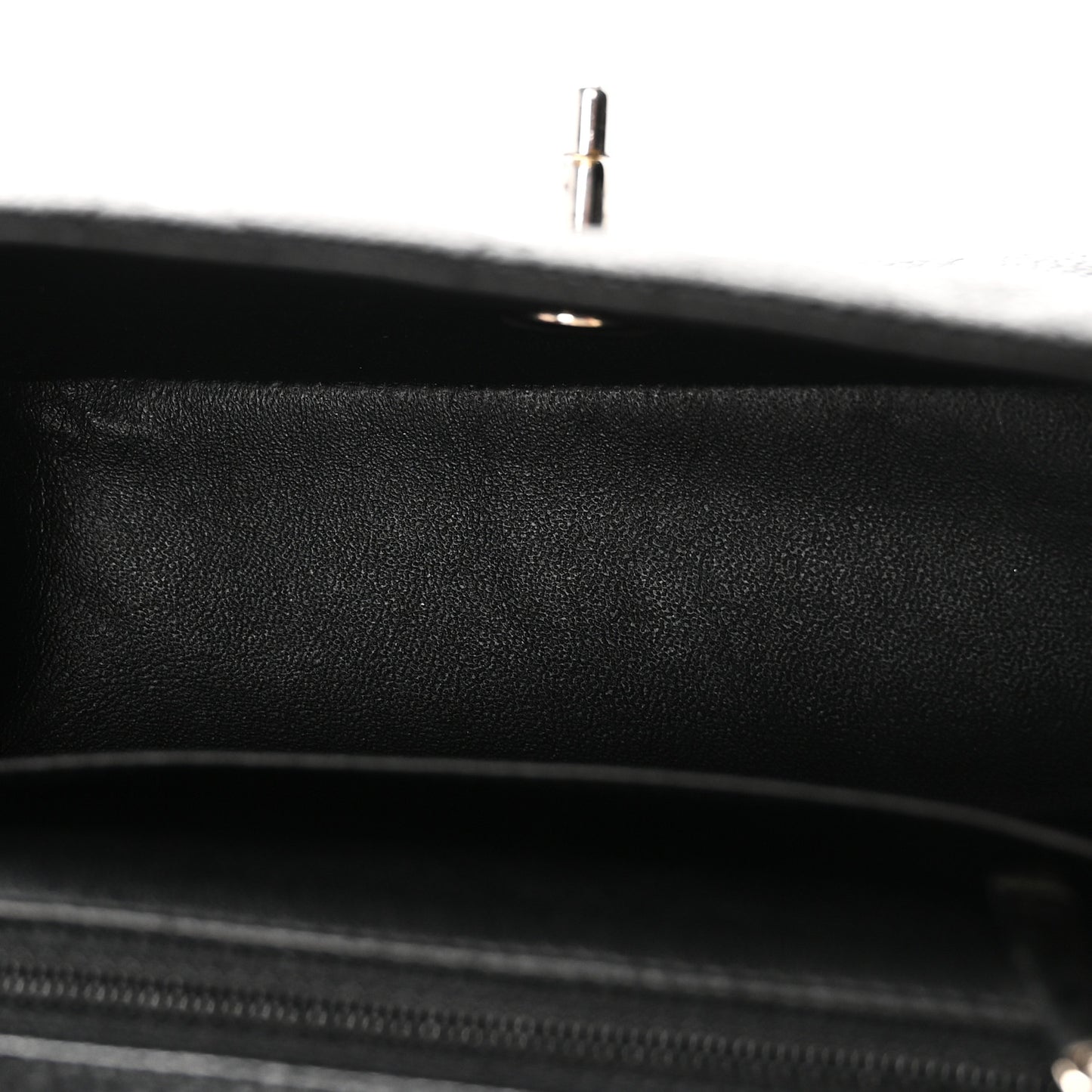Caviar Quilted Mini Square Flap Black