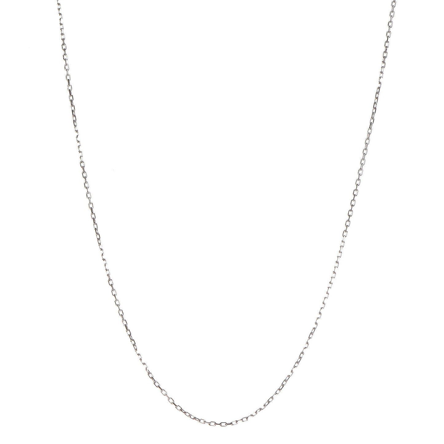 18K White Gold Chain Necklace
