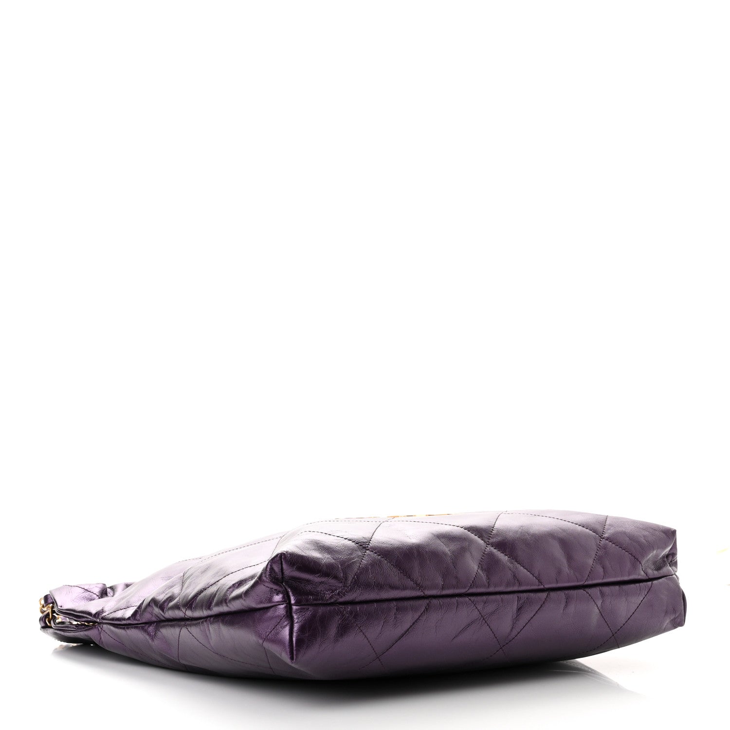 Chanel Metallic Calfskin Quilted Small Chanel 22 Purple 5 of 10