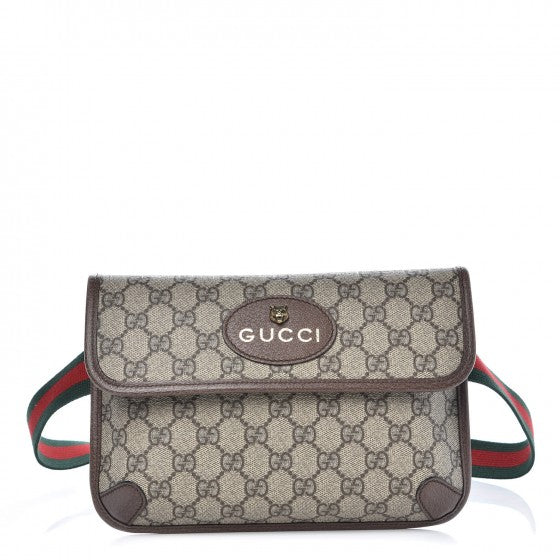 Gucci GG Supreme Monogram Neo Vintage Web Belt Bag Brown 1 of 11