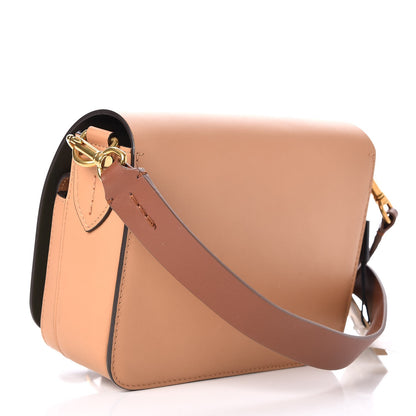 Burberry Calfskin Square Satchel Camel 3 of 7