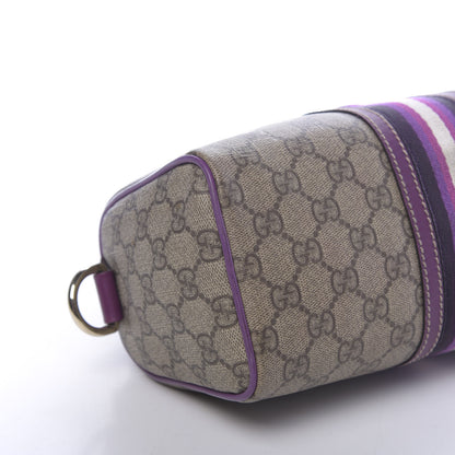 Gucci Monogram Vintage Web Small Boston Purple 13 of 14