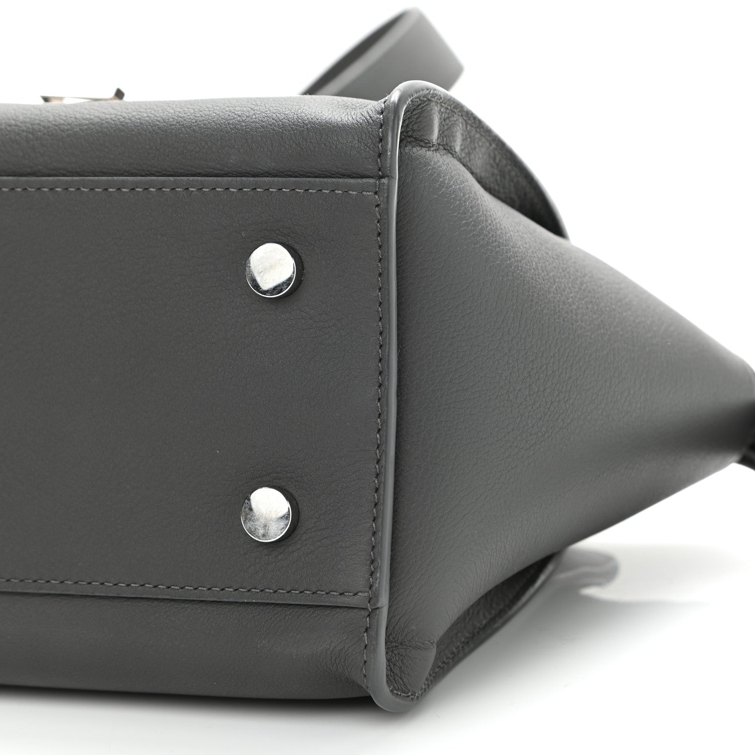 Saint Laurent Calfskin Baby Monogram Downtown Cabas Earth 9 of 10