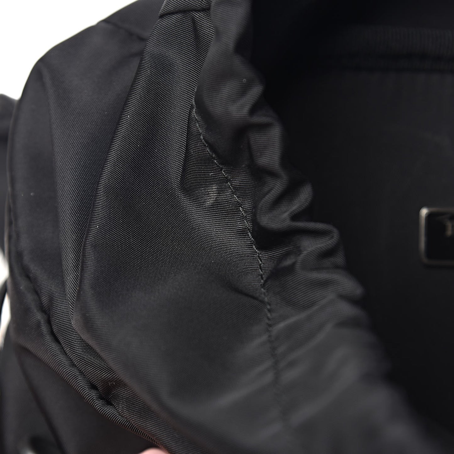 Tessuto Nylon Montagna Double Buckle Backpack Black