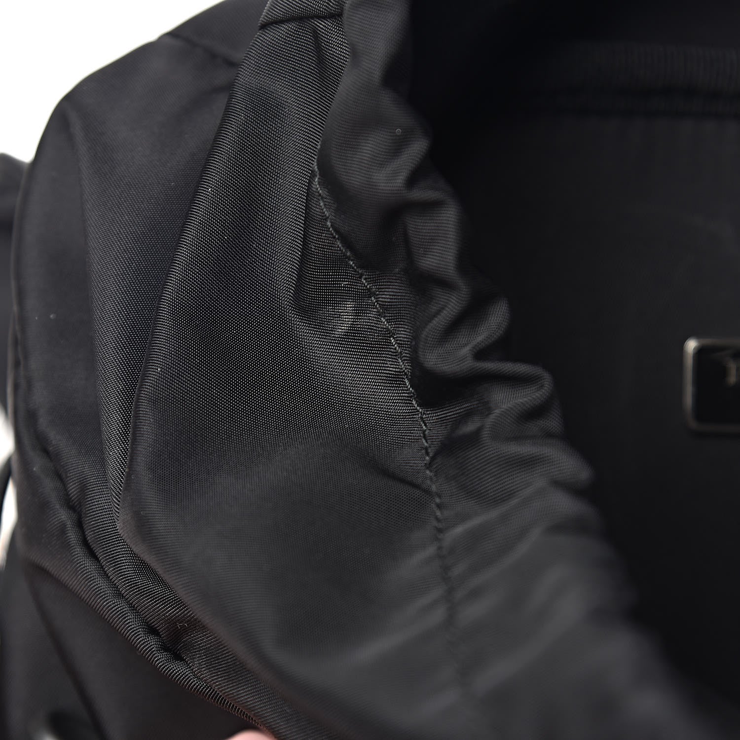 Prada Tessuto Nylon Montagna Double Buckle Backpack Black 8 of 15