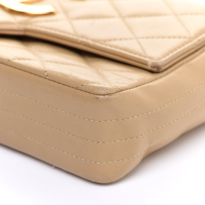 Chanel Lambskin Quilted Small Single Flap Beige 6 of 15