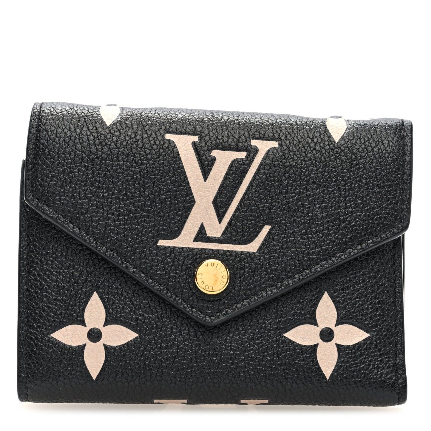 Empreinte Monogram Giant Victorine Wallet Black Beige