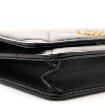 Chanel Goatskin Quilted Chanel 19 Wallet On Chain WOC Black 10 of 12
