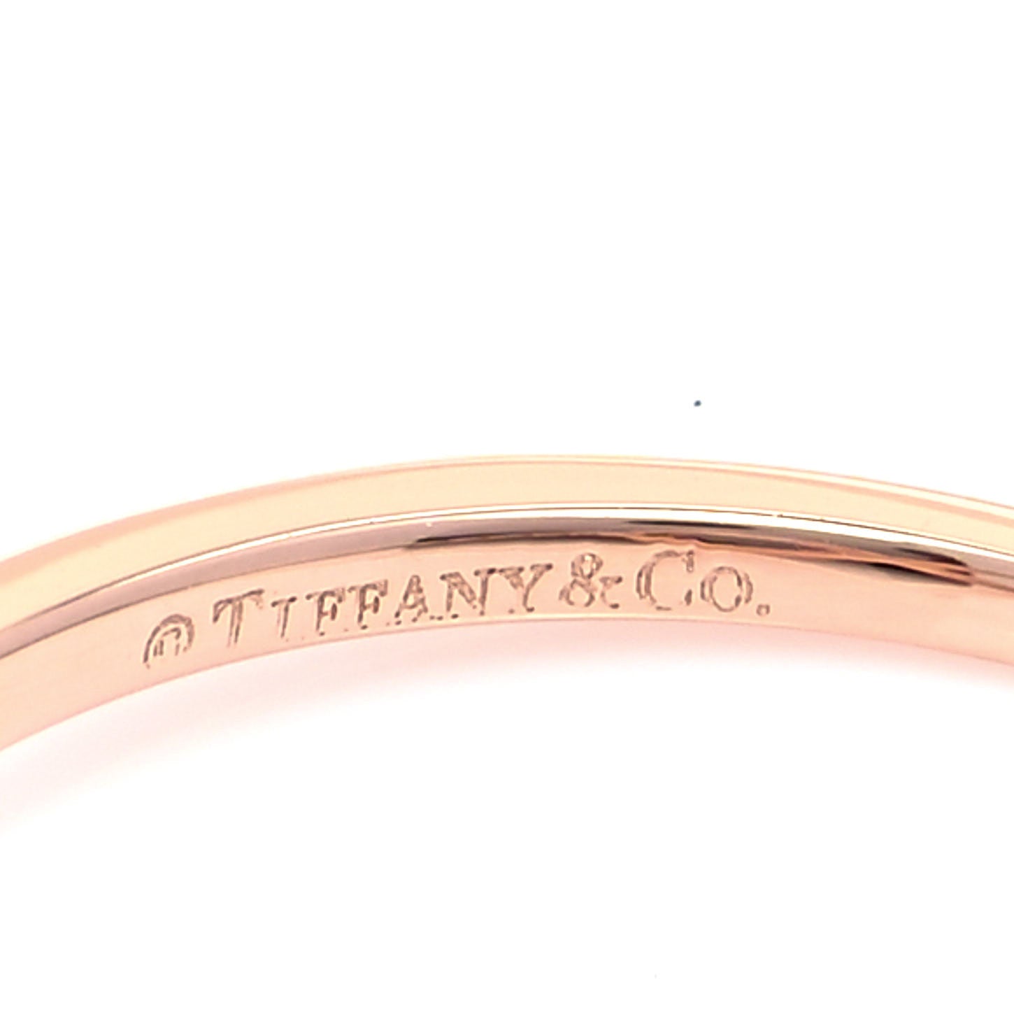 Tiffany 18K Rose Gold Diamond Infinity Ring 53 6.25 4 of 6