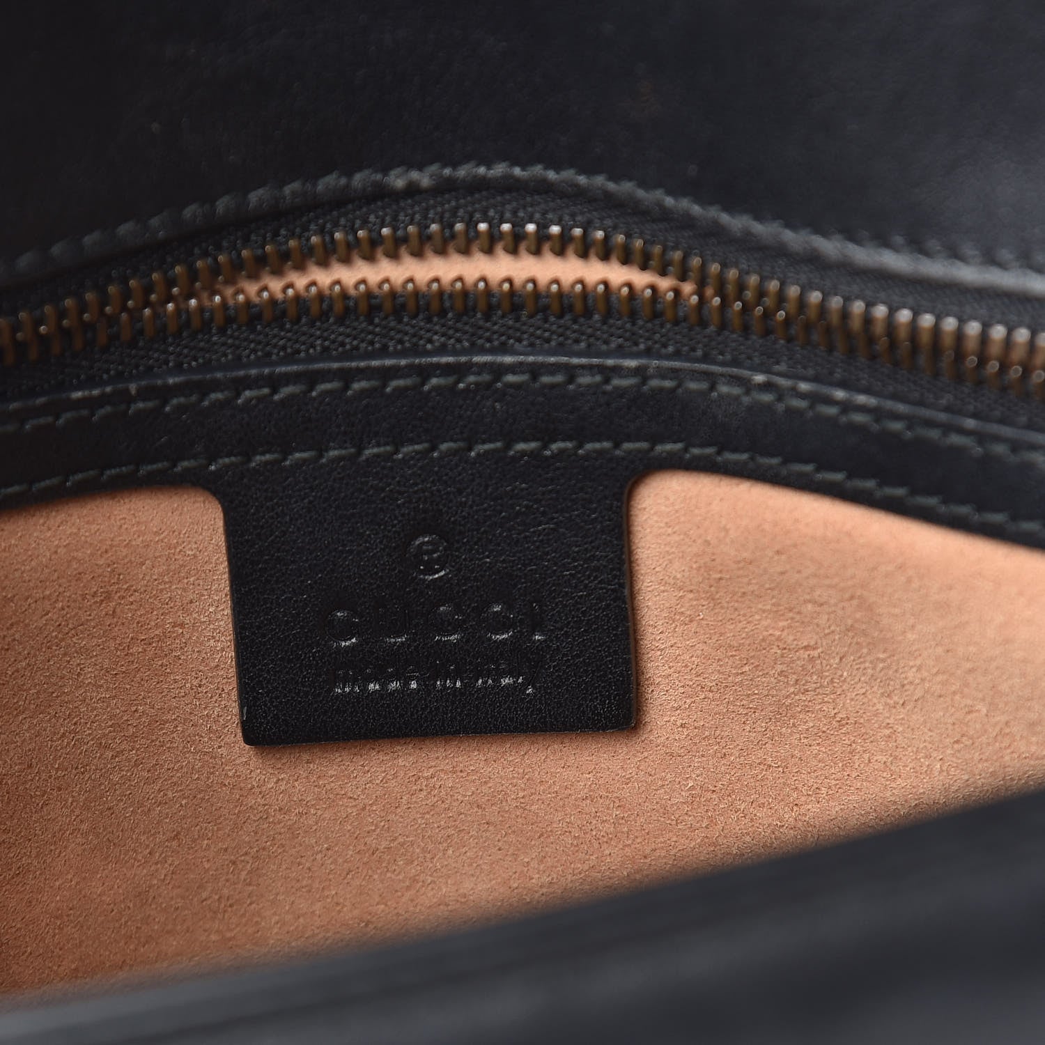 Gucci Calfskin Matelasse Small GG Marmont Shoulder Bag Black 6 of 14