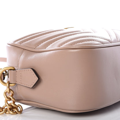 Gucci Calfskin Matelasse Small GG Marmont Chain Shoulder Bag Porcelain Rose 5 of 12