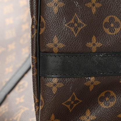 Louis Vuitton Monogram Macassar Keepall Bandouliere 55 6 of 18