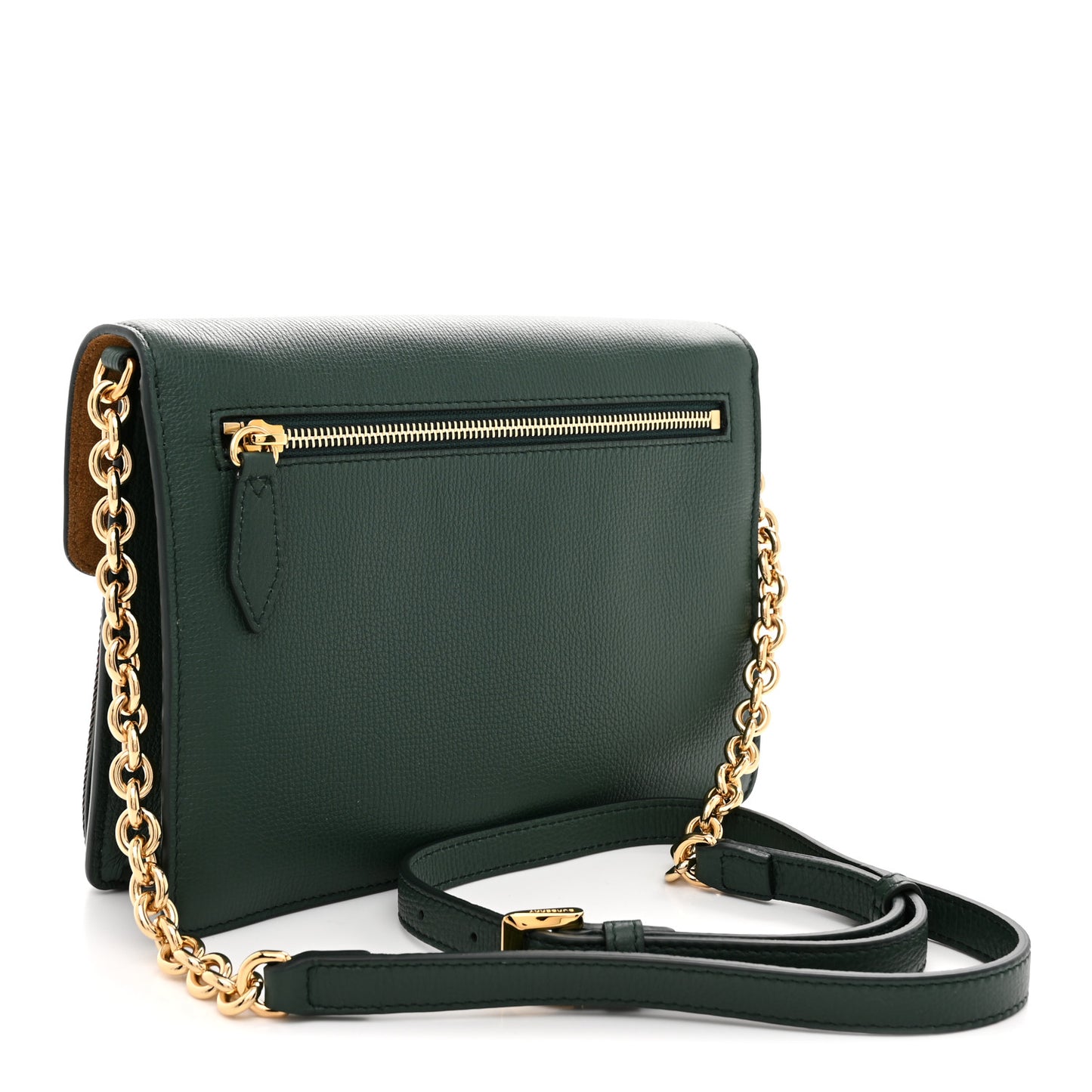 Derby Calfskin House Check Small Macken Crossbody Bag Vintage Green