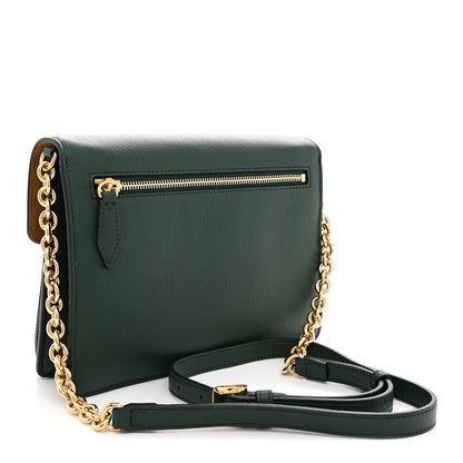 Burberry Derby Calfskin House Check Small Macken Crossbody Bag Vintage Green 3 of 10