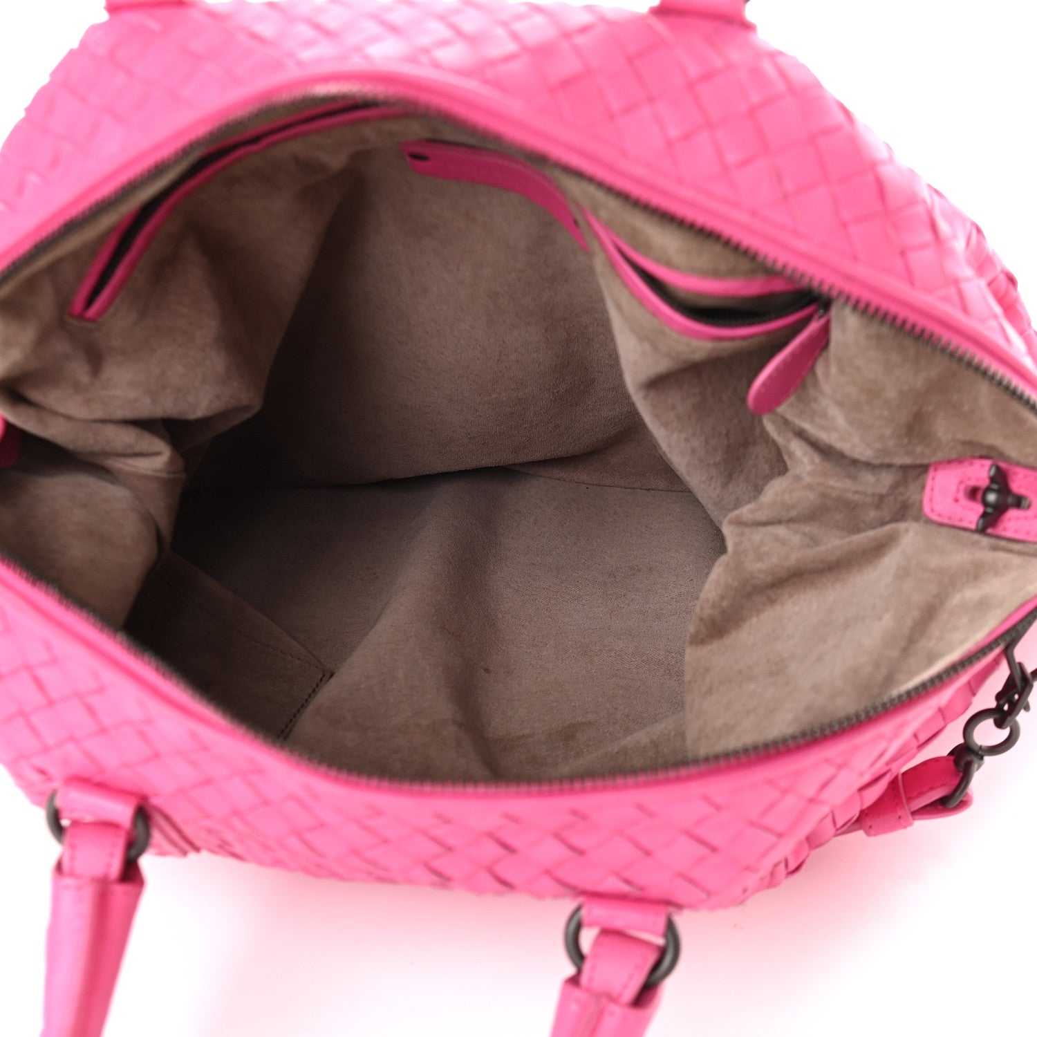 Bottega Veneta Nappa Intrecciato Maxi Convertible Tote Fuchsia 5 of 10