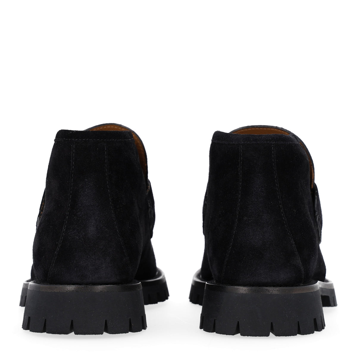 Suede Horsebit Womens Ankle Boots 38.5 Black