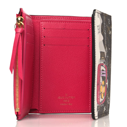 Louis Vuitton Monogram 2019 Christmas Animation Victorine Wallet Fuchsia 5 of 7