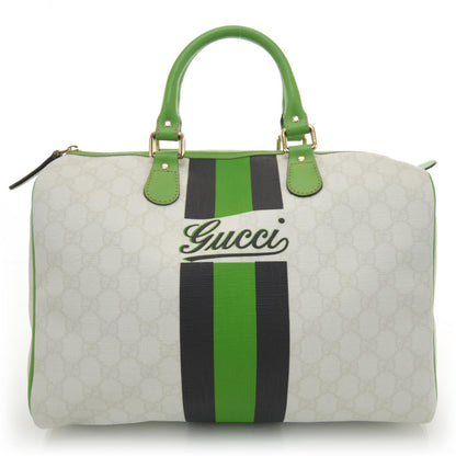 Gucci GG Plus Monogram Web Stripe Medium Joy Boston Green 1 of 8