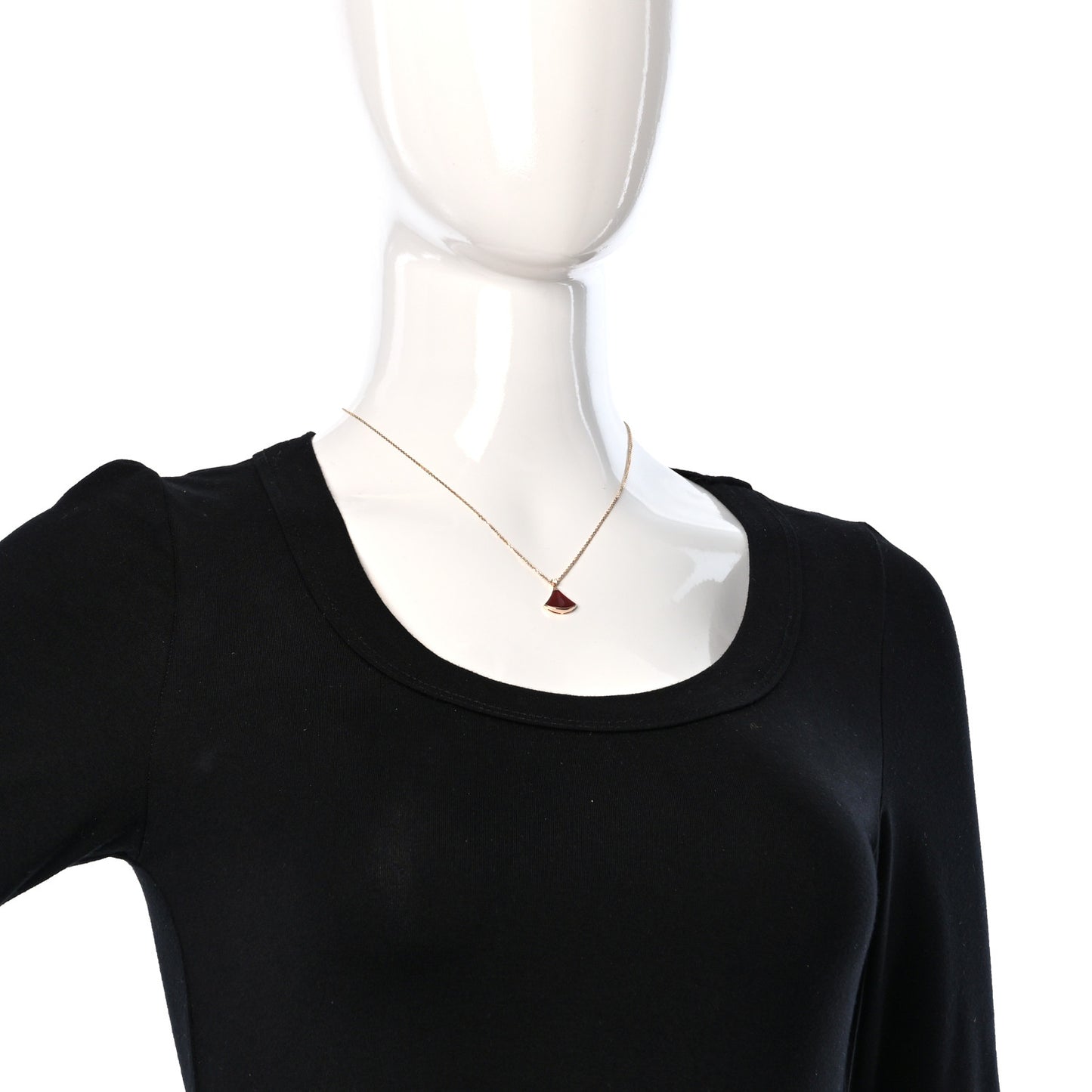 18K Rose Gold Diamond Carnelian Divas' Dream Pendant Necklace