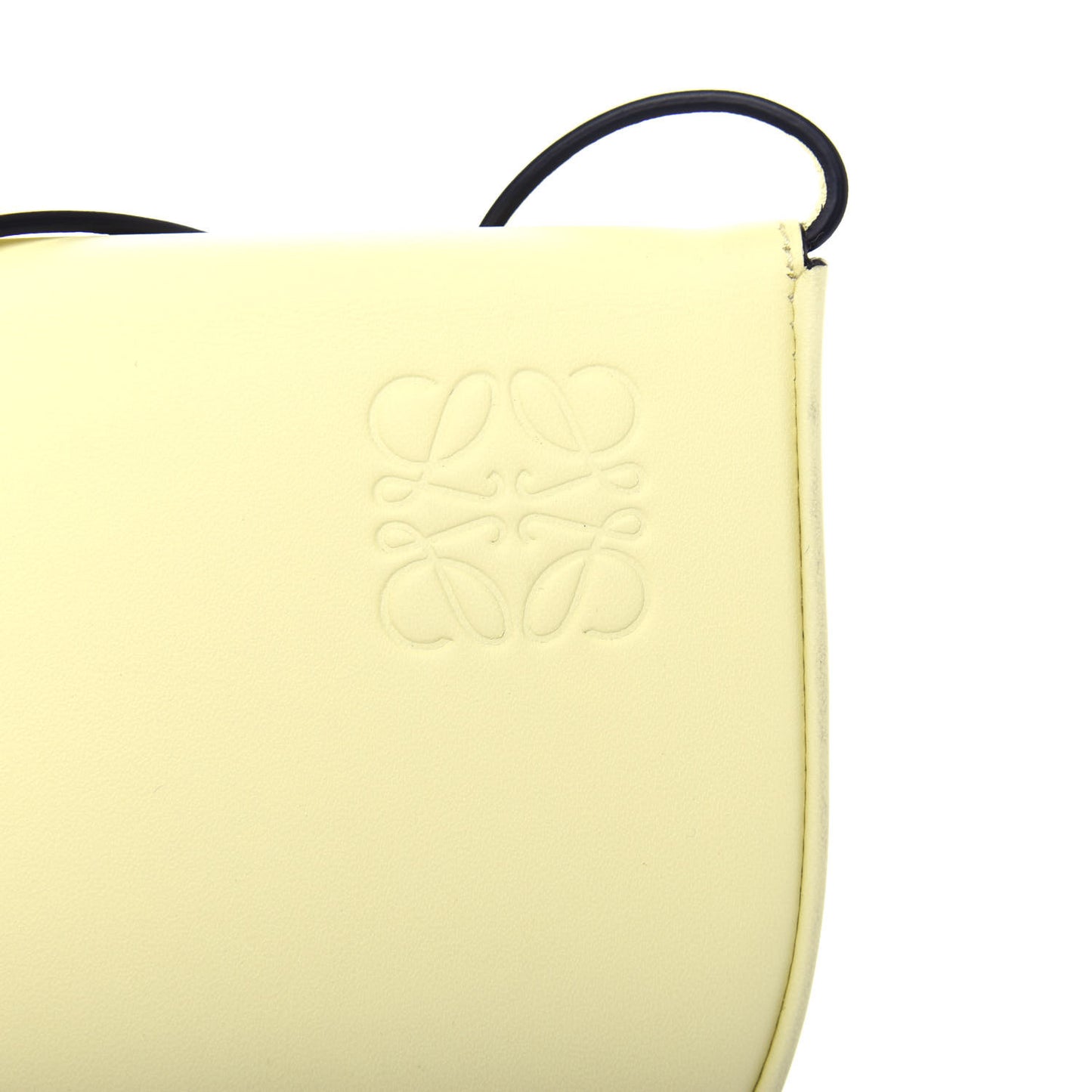 Soft Calfskin Small Heel Bag Pale Lime